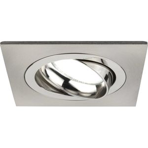 Ledvion LED Inbouwspots Sevilla, RVS, 5W, 6500K, 92 mm, Dimbaar, Vierkant, Badkamer Inbouwspots, Plafondspots, Inbouwspot Frame