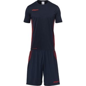 Uhlsport Score Sporttenue Korte Mouw Kinderen - Marine / Fluorood | Maat: 116