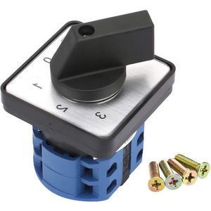 Draaischakelaar 660 V 20 A 4-posities 2-polige draaiknop universele draaischakelaar met nokken