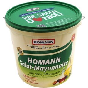 Homann slamayonaise met 50% plantaardige olie - emmer van 10 kg