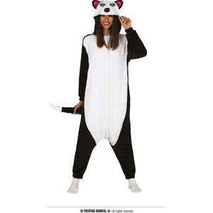 Guirca - Hond & Dalmatier Kostuum - Luie Husky Hond Onesie Kostuum - - Maat 42-44 - Carnavalskleding - Verkleedkleding