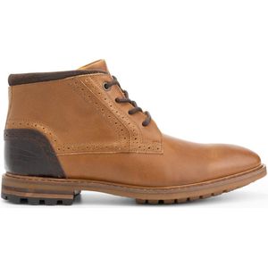 Travelin' Welbourn Heren Veterschoenen - Leren boots - Cognac Leer