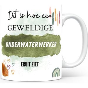 Mok bedrukken met beroep Onderwaterwerker