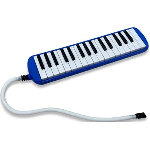 Bolan Melodica blauw - voor beginners en gevorderden - 32 toetsen - met slang en extra mondstuk