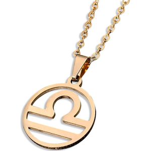 Sterrenbeeld ketting goudkleur Weegschaal
