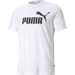 PUMA ESS Logo Tee Heren T-shirt - Wit - Maat XXL