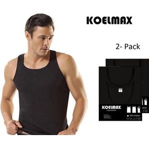 Heren onderhemd - Zwart - 2 Pack - Maat XXL