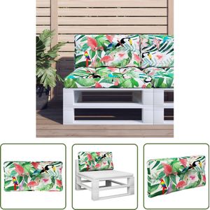 vidaXL Palletkussen - 80x40x12 cm - Waterafstotend Palletkussen - Outdoor Kussen - Tuinkussen - Balkon Kussen - Zitkussen