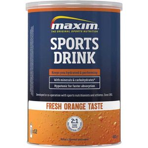 Maxim Hypotonic Sports Drink - Fresh Orange - 480 gram