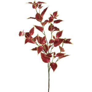 Viv! Home Luxuries bladtak - kunstbloem - groen rood - 90cm