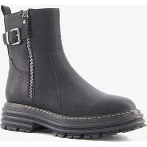 Blue Box dames biker boots zwart - Maat 36