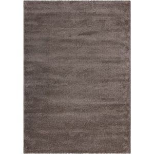 Velvet Softtouch Effen Luxe Vloerkleed Laagpolig Bruin- 120x170 CM