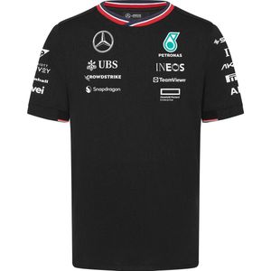 Mercedes Teamline Shirt Zwart 2024 S - AMG - Lewis Hamilton - George Russel - Formule 1