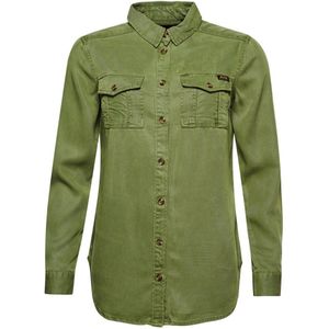 Superdry Vintage Military Shirt Groen 2XS Vrouw