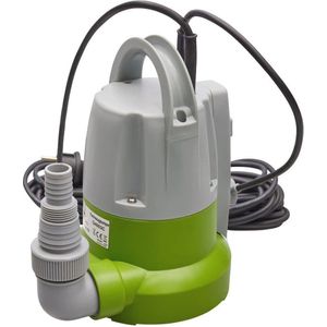 Dompelpomp met vlakzuiging en instelbare inschakelhoogte - 250 Watt, 6000 l/h, 6 m opvoerhoogte