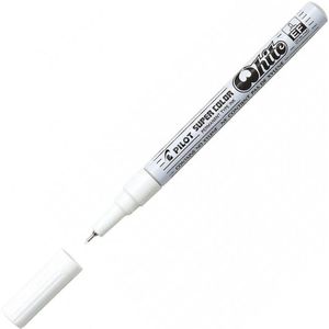 Pilot Super Color - Witte Marker Pen – Extra Fine Tip