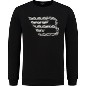 Ballin Amsterdam - Heren Regular fit Sweaters Crewneck LS - Black - Maat L