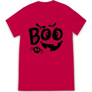 Russell - Jongens Meisjes T shirt Halloween - Rood - Maat 152