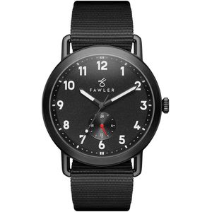 Kronos | Zwart Outdoor Horloge met Zwart Nylon Bandje