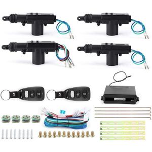 Centraal Slot Universele Deurslot Actuator Kit voor Auto Keyless Entry 4-deurs Voertuig - 433.92 MHz .