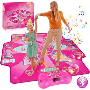 Interactieve Dansmat - Muziekspel - Muziekmat - Dansmat voor Meisjes - Kindereneren - Muziek en Dansspel - met Bluetooth - voor Meisjes vanaf 4-12 jaar - voor Buiten - Binnen