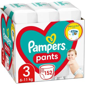 Pampers Baby-Dry Pants - Maat 3 (6kg-11kg) - 152 Luierbroekjes - Maandbox