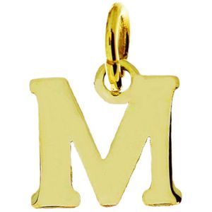 Goud Hanger Letter M 14 karaats