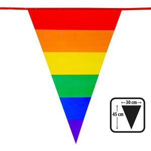Boland - PE reuzenvlaggenlijn Regenboog Multi - Regenboog - Regenboog