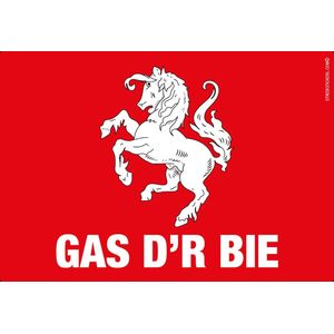 Sticker Twente, Gas d'r bie