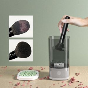 Makeup Brush Cleaner, Automatic Energy Saving Cleaning Machine, Rotating UV Drying Brush Cleaner, Multifunctionele Make-up Brush Cleaner voor Contour, Foundation And More For Girls