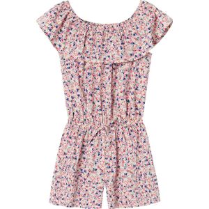 NAME IT NKFVINAYA SS PLAYSUIT FFFFF NOOS Meisjes Jumpsuit - White AlyssumPrint:Flower - Maat 152