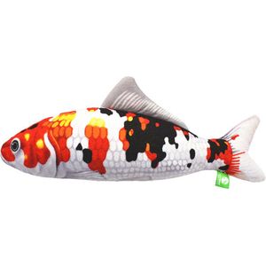 Vis speeltje voor katten - Kattenspeeltje met kattenkruid - Kleur wit rood
