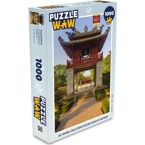 Puzzel Hanoi - Tempel - Rood - Legpuzzel - Puzzel 1000 stukjes volwassenen