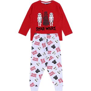 STAR WARS DISNEY - rood-grijze pyjama met lange mouwen