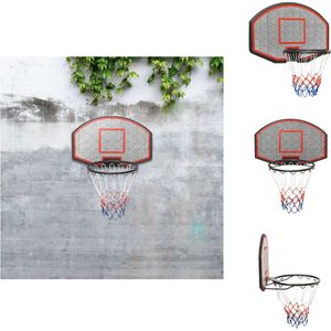 vidaXL Wandgemonteerde Basketbalring - Polyetheen - 71 x 45 cm - Nylon net - vidaXL - Basketbal