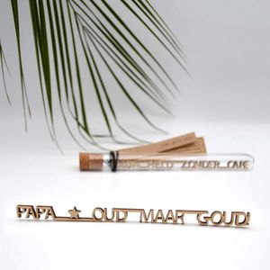 Message in a bottle - Papa oud maar goud!  -Vaderdag wenskaart - Vaderdag kado - Vaderdag geschenk - Vaderdag cadeau - Vaderdag kaart - Papadag - Mannen cadeau - Man kado - Cadeau voor heren - Valentijn Man - Liefdescadeau  - Valentijnsdag cadeau