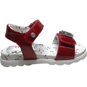 Naturino velcro's bling bling LOVE lederen sandalen Ausonia lak rood  - mt 25