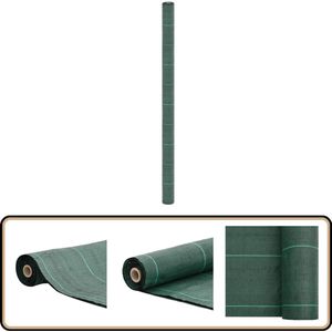 vidaXL Worteldoek 2x150 m groen uv-bestendig Onkruiddoek - Onkruid Bestrijding - Gazononderhoud - Tuingereedschap - Terrasdecoratie