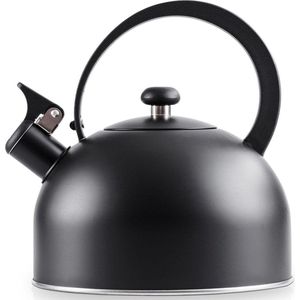 Fluitketel Edelstaal Zwart 3 l - Waterketel met Fluitje