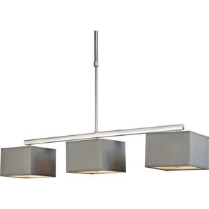 QAZQA vt - Moderne Verstelbare hanglamp - 3 lichts - L 880 mm - Grijs - Woonkamer