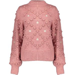 Geisha Trui Gebreide Trui Met Pompon En Geborduurde Bloemen 44841 23 Rose/off-white Dames Maat - XL