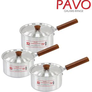 Galaxis Saucepan Pavo 3 stuks Set 16cm-18cm-20cm