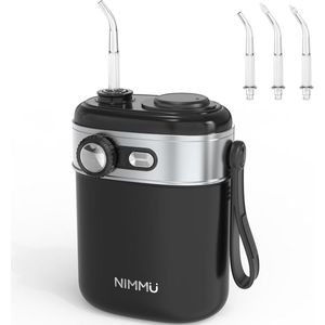 Draagbare Monddouche - Draadloze Waterflosser voor Reizen met Traploze Schakelmodus en 3 Sproeiers