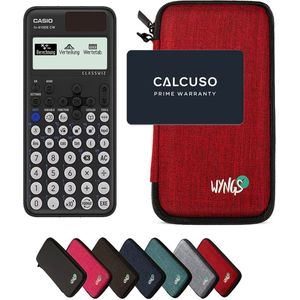 CALCUSO Basispakket rood met Rekenmachine Casio FX-810DE CW ClassWiz