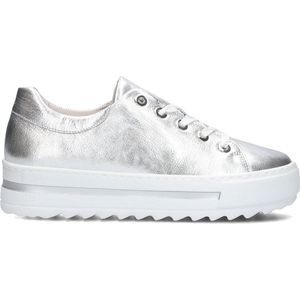 Gabor 496 Sneakers - Leren Sneaker - Dames - Zilver - Maat 39