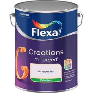 Flexa - Creations Muurverf Extra Mat - Wit Framboos - Mengverf - 5 Liter