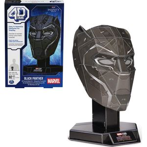4D Build Marvel - Black Panther - 3D Puzzel - 82 stuks - kartonnen bouwpakket