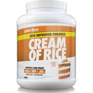 Per4m - Cream of Rice - 2kg - Carrot Cake - Weight Gainer - Mass Gainer - COR - Cream of rice - Rijstmeel - Shake - Fitness - Krachttraining - Gym