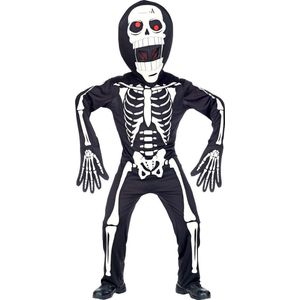 Widmann - Spook & Skelet Kostuum - Ongelukkig Skelet Met Waterhoofd Kostuum - Zwart / Wit - Large / XL - Halloween - Verkleedkleding