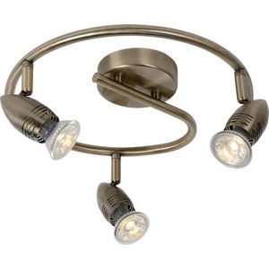 Lucide CAROLED - Plafondspot - Ø 31 cm - LED - GU10 - 3x5W 2700K - Brons